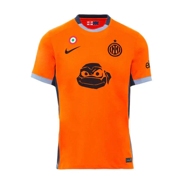 Camisa Inter de Milão Third Edição Tartarugas Ninja 2024/25 Torcedor Nike Masculina - Laranja