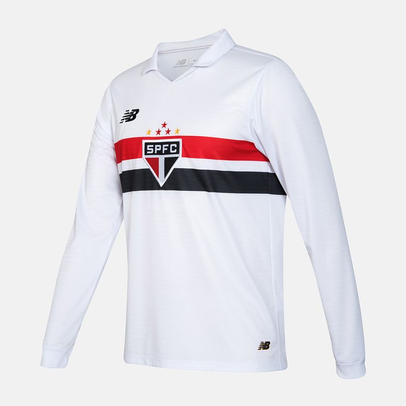 Camiseta New Balance Fan de São Paulo Primera 24/25 de manga larga