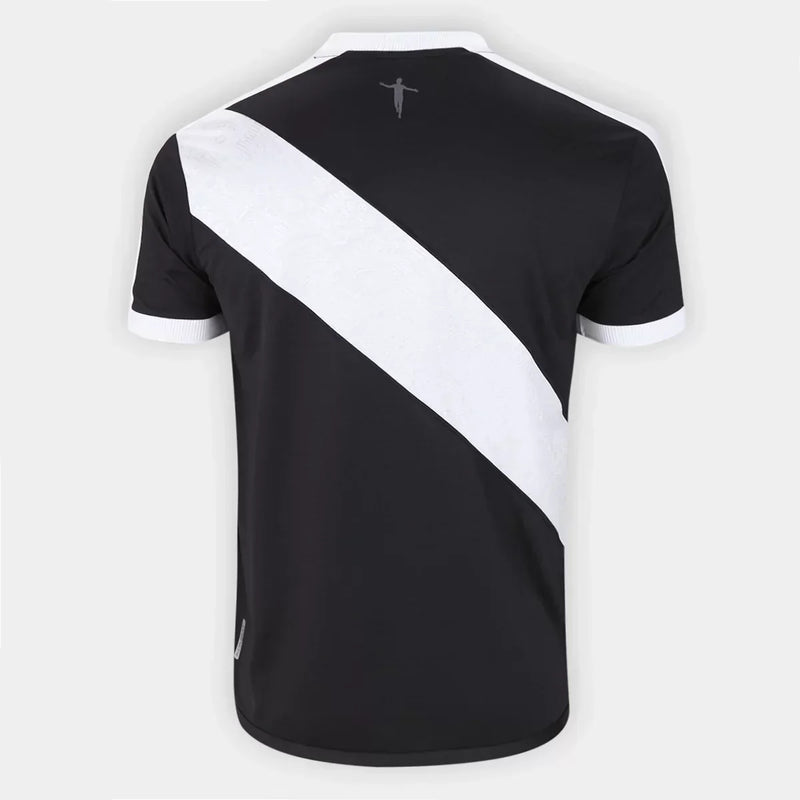 Camisa Vasco Home 24/25 Torcedor Kappa Masculina - Preto e Branco