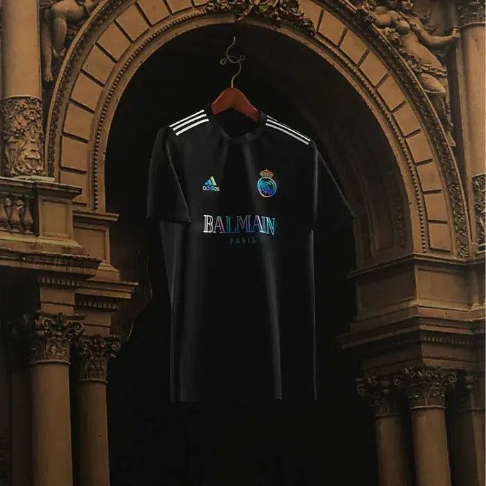 Camisa do Real Madrid x Balmain 2023 preto