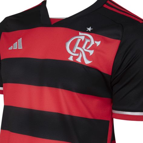 Camisa Flamengo I 24/25 Masculina - Kit Patrocínios + Patch Campeão